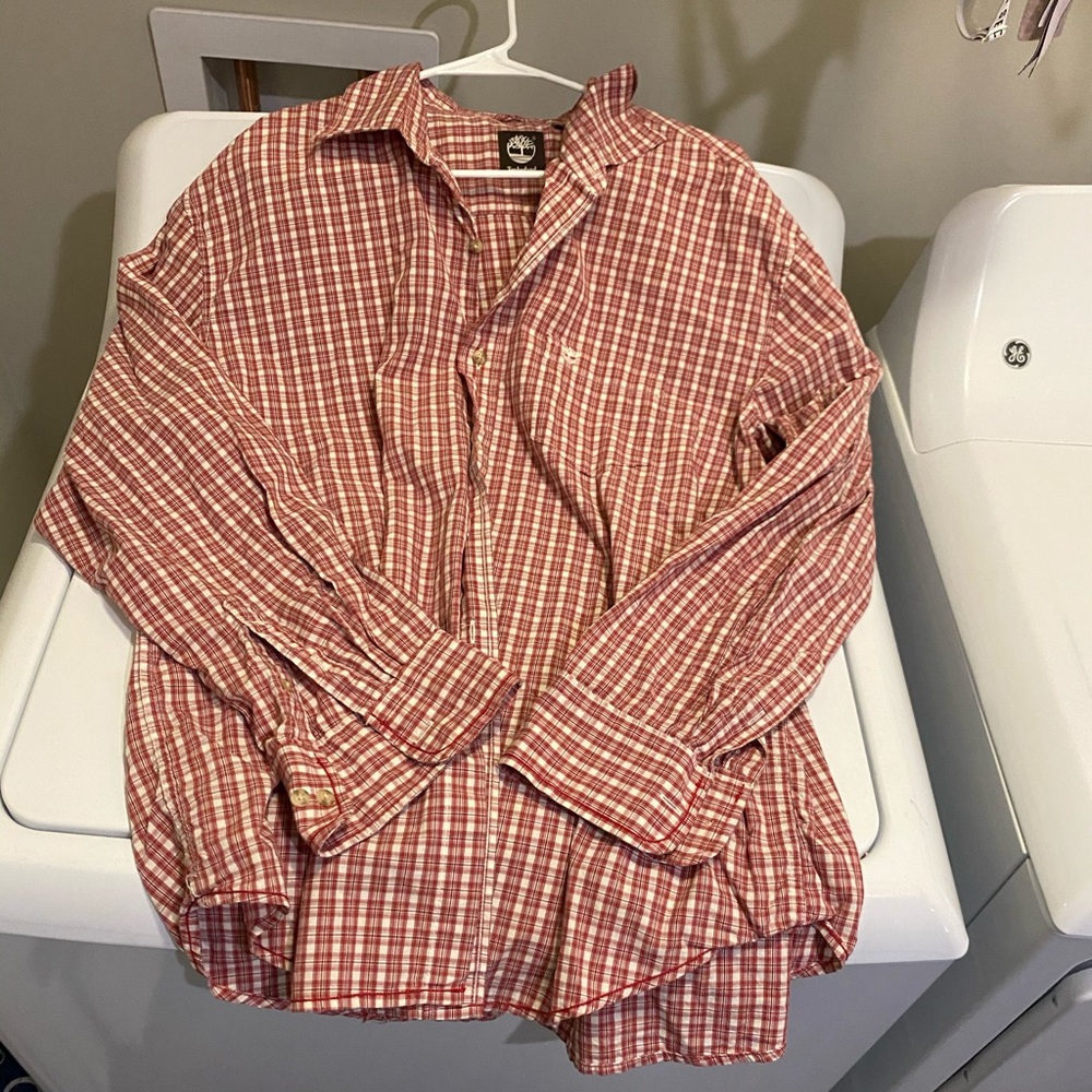 Timberland XL TG long sleeve plaid
